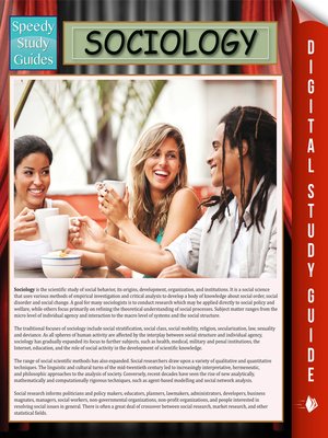 Sociology - ebook